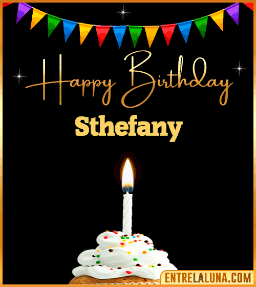 GiF Happy Birthday Sthefany